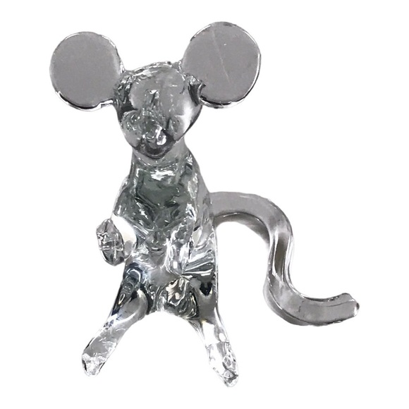 Crystal Clear Glass Mouse - Picture 1 of 6